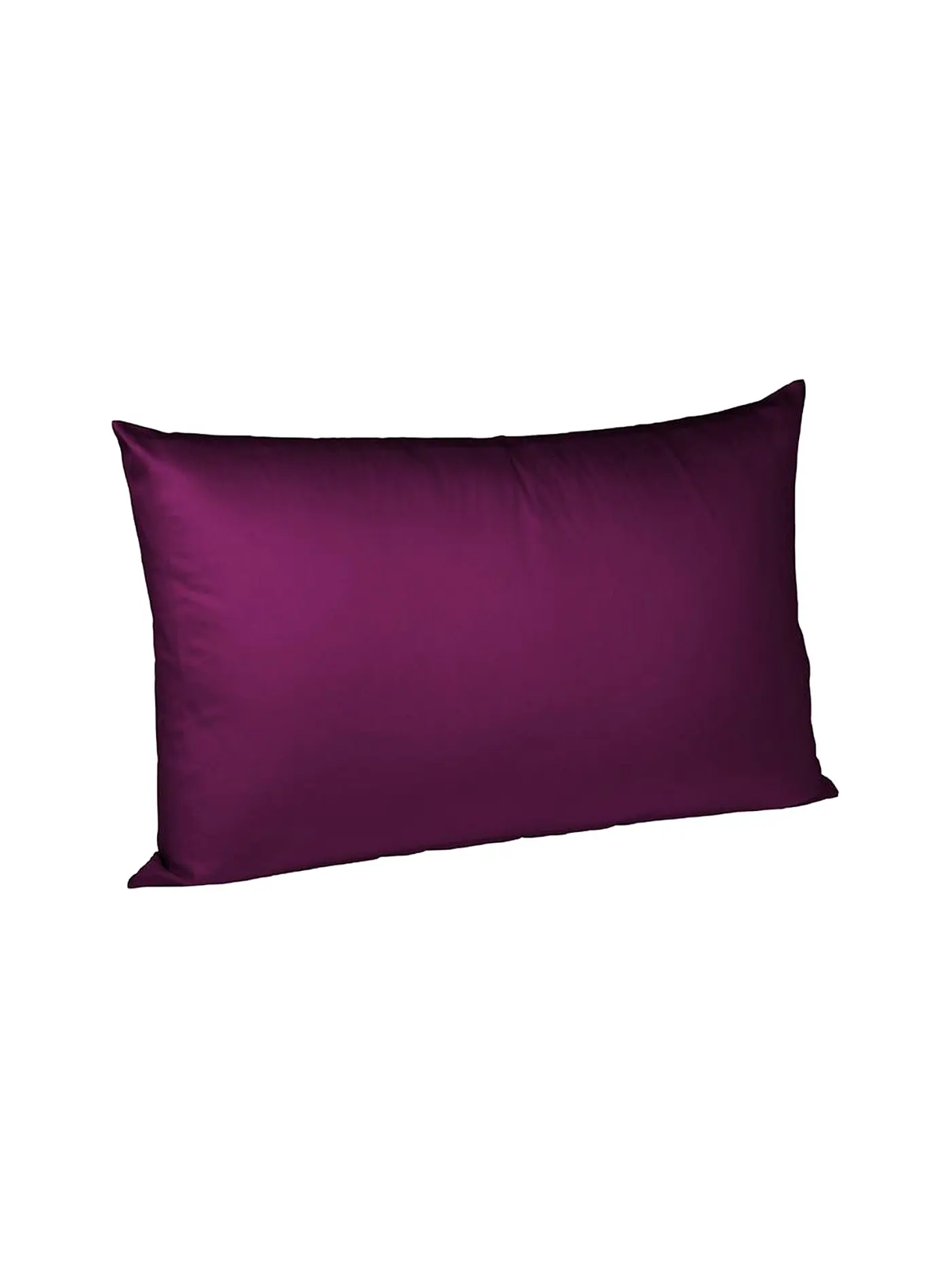 FLEURESSE | Satin Kissenbezug Royal Uni 2er 40x80cm Silber | beere